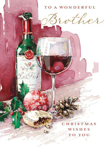 Picture of WONDERFUL BROTHER CHRISTMAS CARD